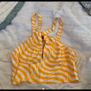 Zara crop halter top